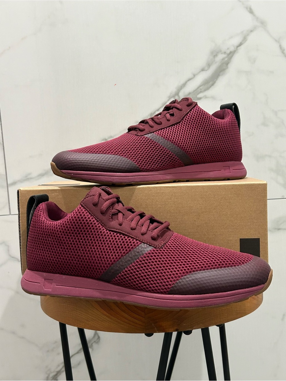 YORK Athletics The Henry Runner Mesh Burgundy Sneakers Men’s 12 / Women’s 13.5